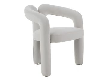 Ellen - Glam White Velvet Dining Chair