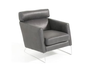Emory - Modern Black Leather Chair