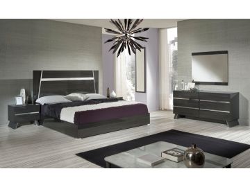 Emporio Italian Modern Grey Bedroom Set