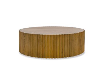 Espana - Modern Walnut Round Coffee Table
