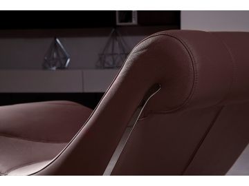 Essen Modern Brown Leather Leisure Lounge Chaise