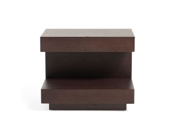 Esso Modern Brown Oak Nightstand
