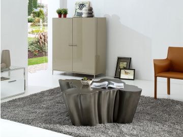Knollwood Modern Gun Metal Black Coffee Table