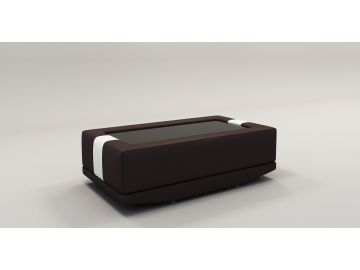 EV44 Modern Bonded Leather Coffee Table