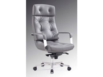 Forbes Modern Grey High-Back Office Chair