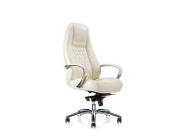 Rupert Modern White High-Back Office Chair