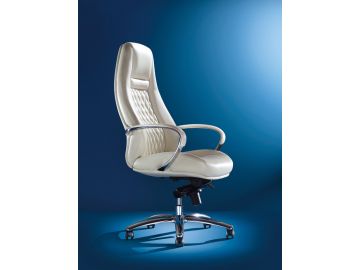 Rupert Modern White High-Back Office Chair