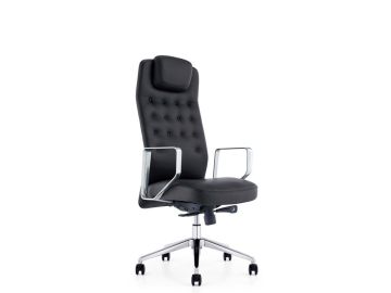 Modrest Tiller Modern Black High-Back Office Chair