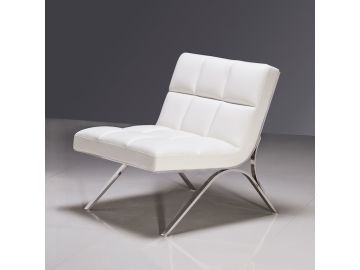 Antimony Mid-Century White Leatherette Sofa Set