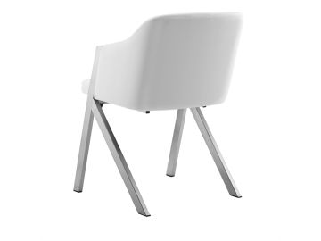 Darcy Modern White Leatherette Dining Chair (Set of 2)