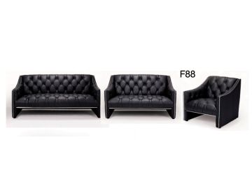 F88 Full Italian Leather Sofa Set