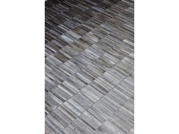 Fade Grey Leather Rug