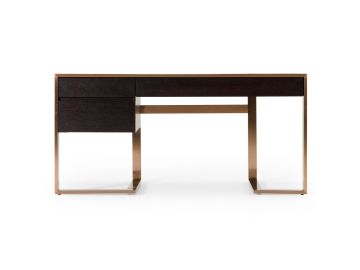 Modern Fauna Wenge and Brass Desk