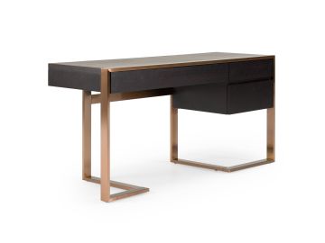 Modern Fauna Wenge and Brass Desk