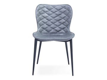 Felicia - Modern Grey & Black Dining Chair (Set of 2)