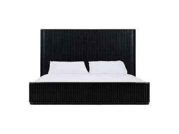 Fields - Modern Black Acacia Bed