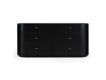 Fields - Modern Black Acacia Dresser