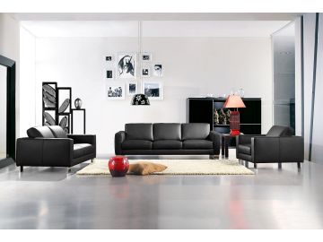 Renava 283 Modern Leather Sofa Set