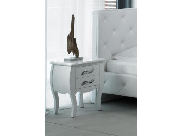 Monte Carlo White Bedroom Nightstand