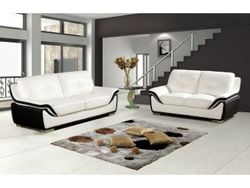 3024 Modern Bonded Leather Loveseat