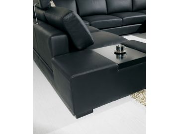 T35 Modern Black Sectional Sofa