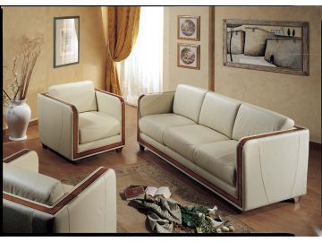 Vera Italian Traditional Leather Sofa set