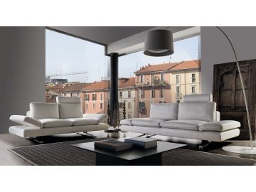 Origami 634 Modern Leather Sofa Set