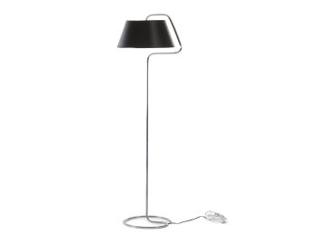 FK1050 Chrome And Black Floor Lamp