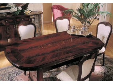 Flora Mahogany Traditional Dining Set