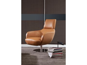 FM503 Modern Camel Leatherette Lounge Chair