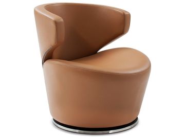 FM505 Modern Camel Leatherette Lounge Chair