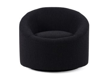 Frontier - Glam Black Fabric Accent Chair