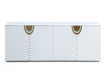 G1869 - White + Gold Buffet