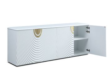 G1869 - White + Gold Buffet