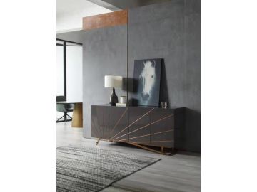 Katzu- Modern Grey and Rose Gold Buffet