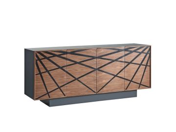 Spectra Contemporary Walnut & Grey Buffet