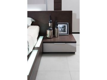 Gamma Modern Queen Bedroom Set with Storage and Mattress