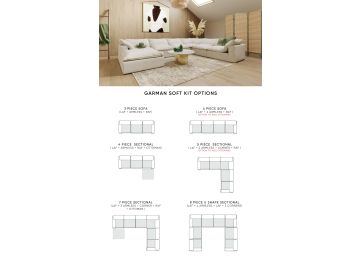 Garman - Modern Light Grey Modular Sectional Sofa