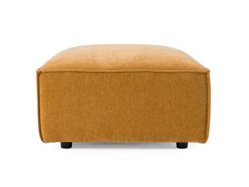 Gene - Modern Ochre Fabric Modular Ottoman