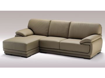 Geneve-Contemporary Made in Italy Full Top Grain Leather Sectional sofa 