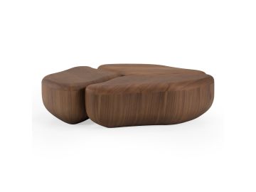 Gimbal - Modern 3-Piece Walnut Coffee Table
