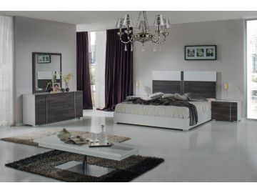 Corrado Italian Modern White & Grey Chest