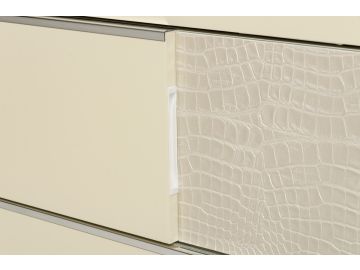 Grace Italian Modern Beige Nightstand