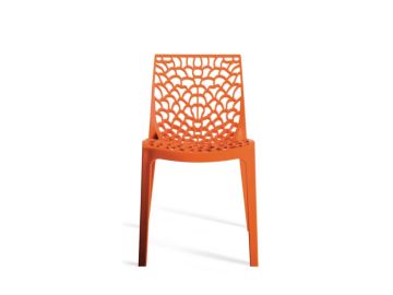 Gruvyer Modern Orange Italian Dining Chair