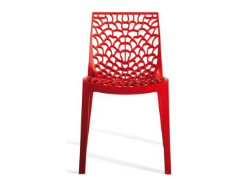 Gruvyer Modern Red Italian Dining Chair