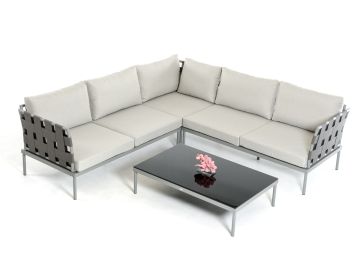 Hamptons Modern Outdoor Sectional Sofa Set