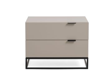 Hera Modern Grey Nightstand