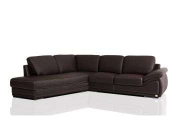 Holiday-Modern Made In Italy Full Grain leather Sectional Sofa