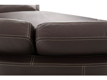 Holiday-Modern Made In Italy Full Grain leather Sectional Sofa