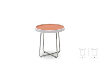 213B Modern Orange End Table